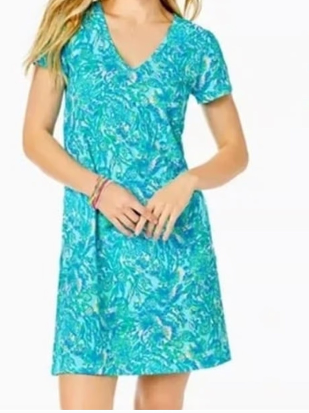 Lilly Pulitzer Etta V-Neck Dress Size XL EUC